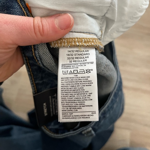 NWT GAP Women’s High Rise '90s Slim Straight Jeans Dark Indigo - Size 14 - Picture 4 of 7